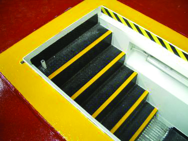 Colour coded non slip step solutions available